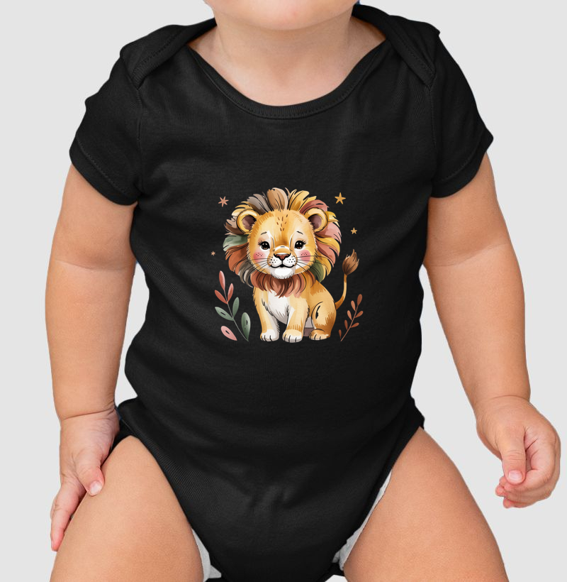 Body Infantil Leãozinho Feliz