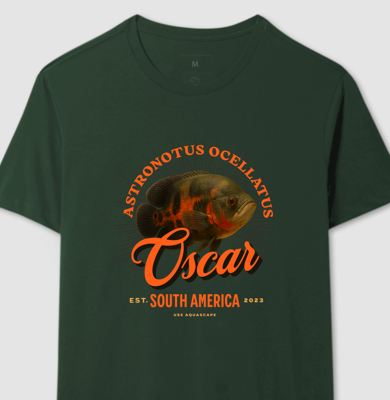 Camiseta Peixe Oscar - Astronotus ocellatus