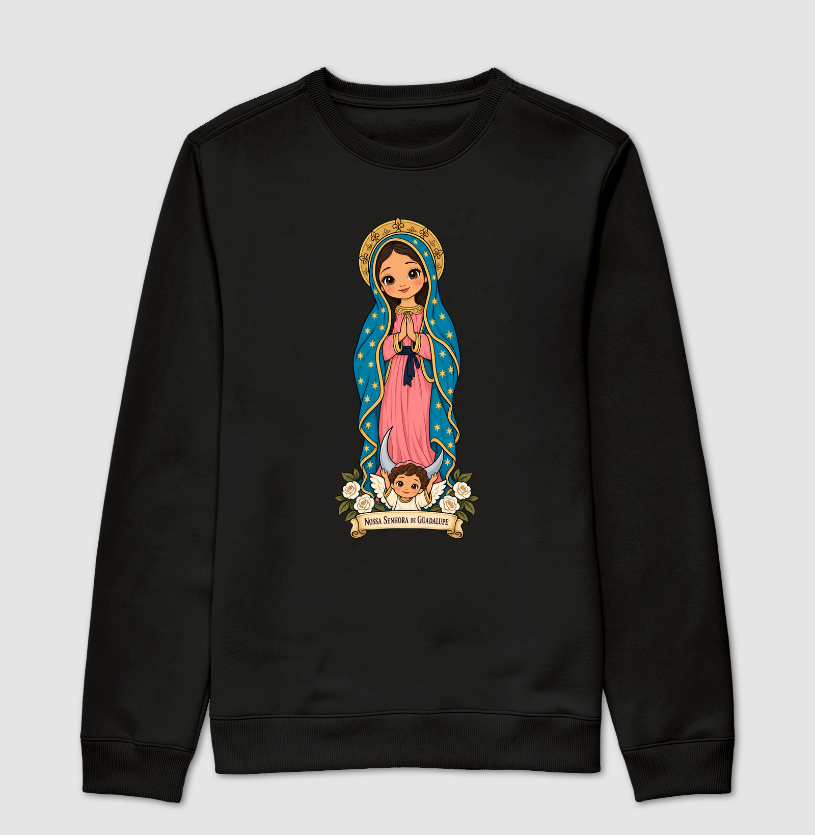 Nossa Senhora de Guadalupe estilo chibi