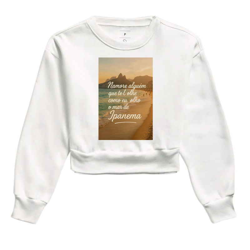 Moletom Cropped Namore Alguém