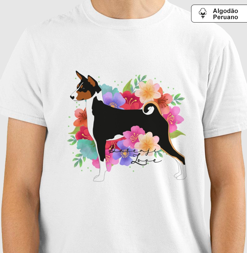 Basenji Floral Love