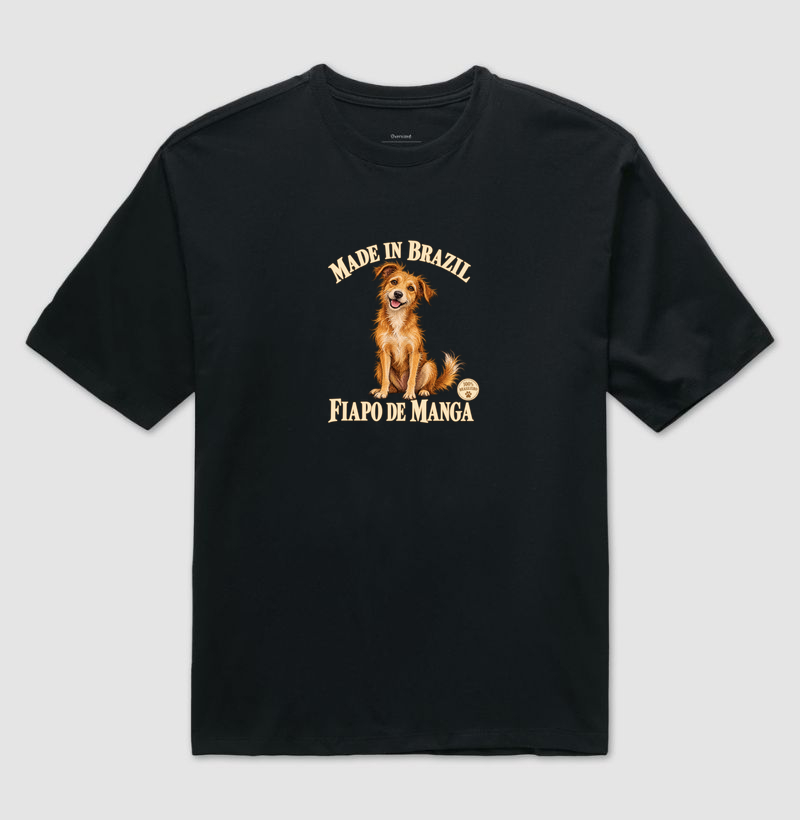 Made In Brazil - Fiapo De Manga - Camiseta Oversized