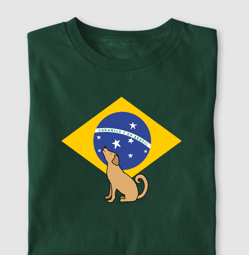 Camiseta Caramelo é do Brasil
