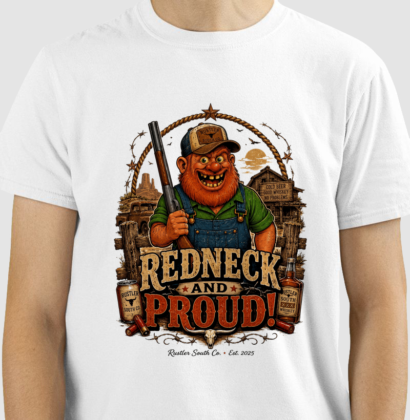 Camiseta Country Redneck Proud