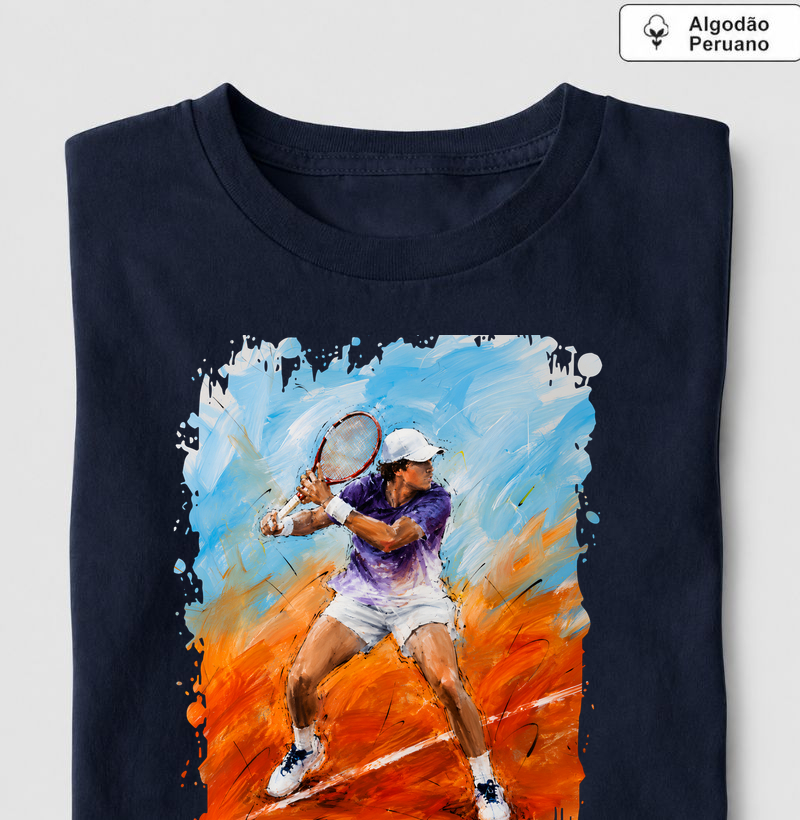 O Forehand em Arte - Camiseta Algodão Peruano