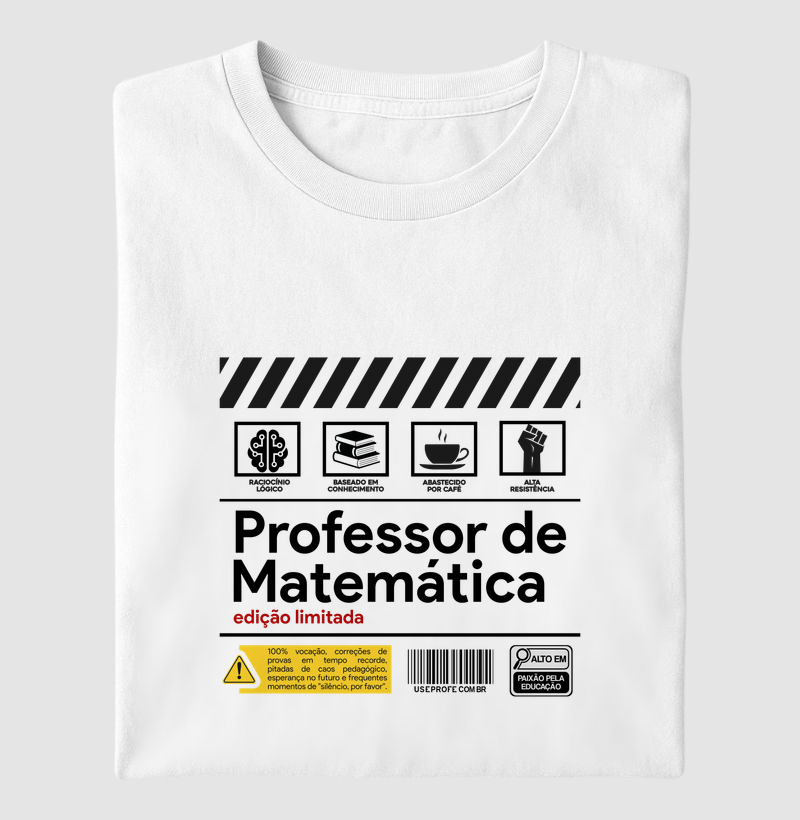 Professor de Matemática - Rótulo