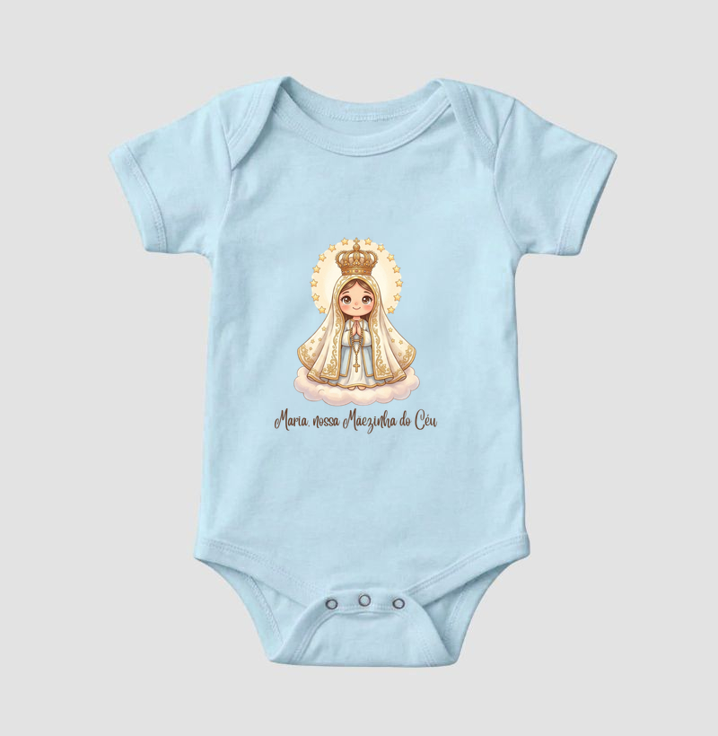 Body Infantil Maria, nossa mãezinha