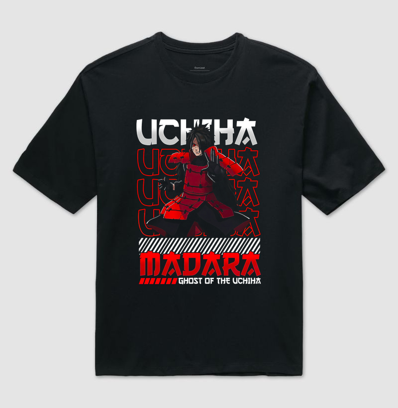Camiseta Oversized - Madara Uchiha