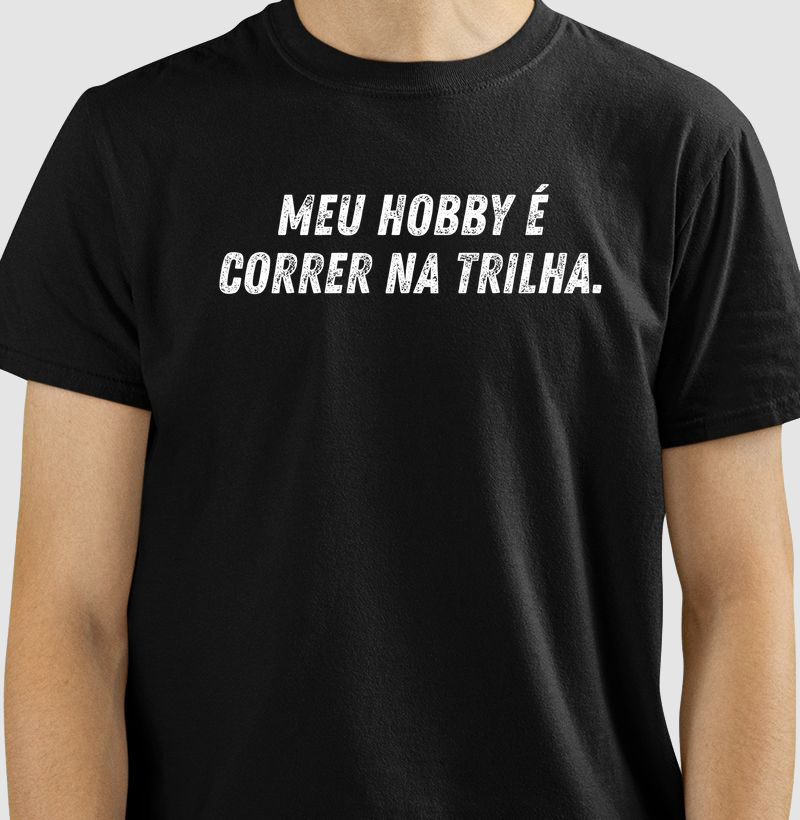 Meu hobby é correr na trilha