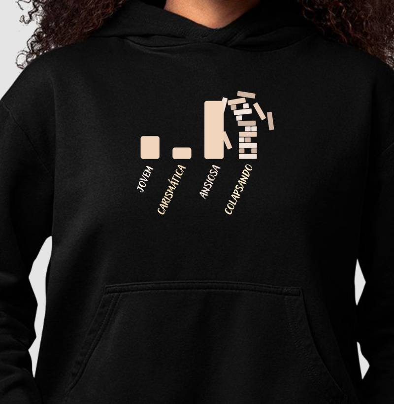 JOVEM CARISMÁTICA ANSIOSA COLAPSANDO