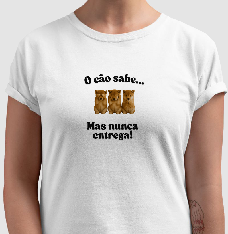 O cão sabe...mas nunca entrega!