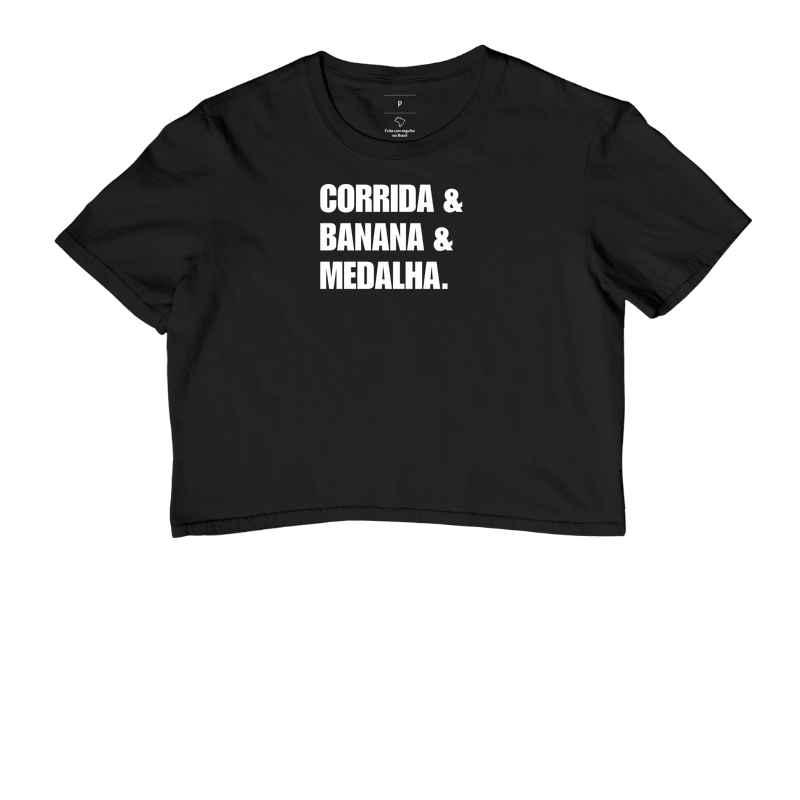Corrida & banana & medalha.