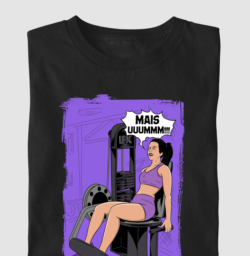 Camiseta Mulher na Cadeira Extensora V01