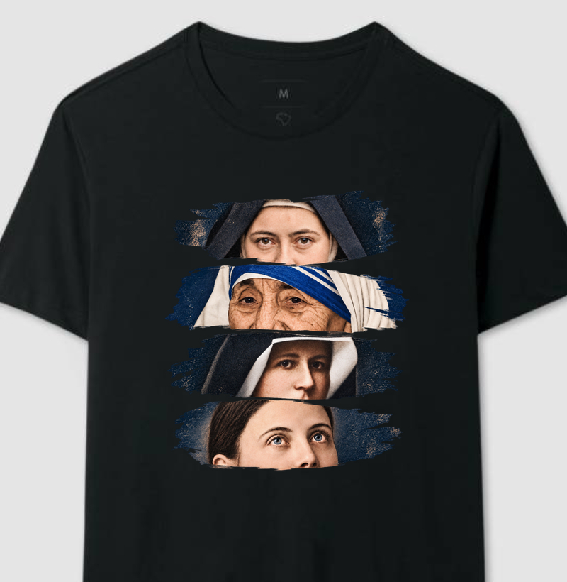 Olhar Santo — Santas da Igreja - Camiseta