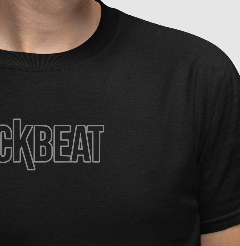 Camiseta Backbeat Classic Logo Vazado Grey - Cores - Baterista