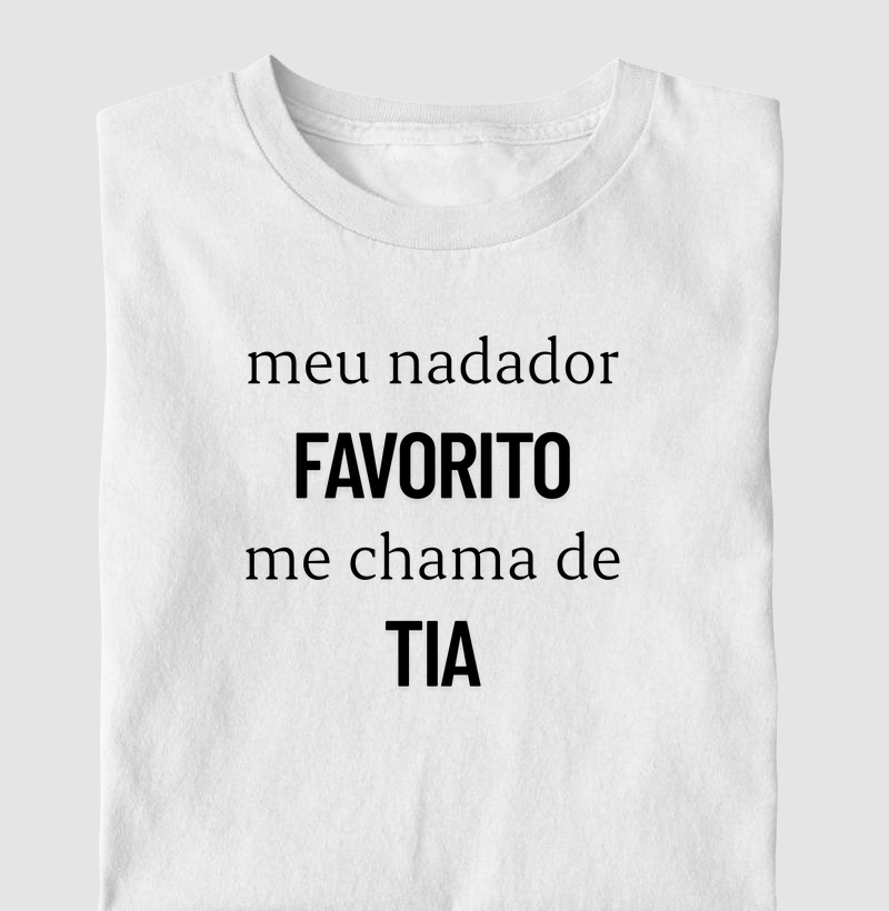 Meu nadador favorito me chama de tia