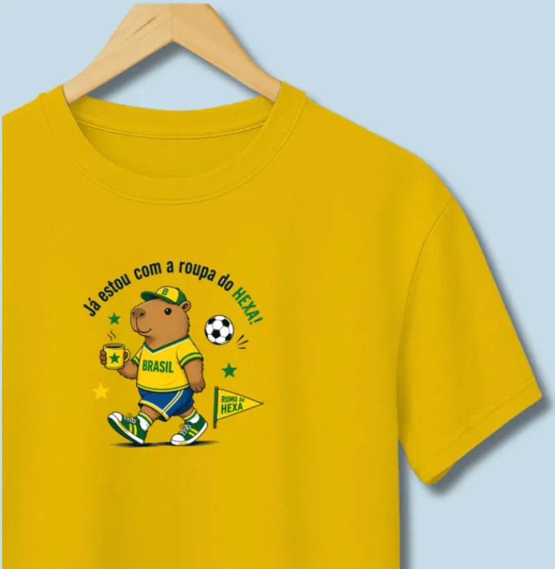 Camiseta | Capivara do Hexa