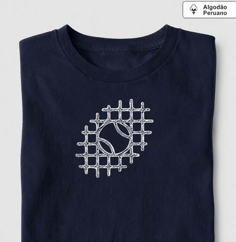 Bolinha na Grade - Camiseta Algodão Peruano