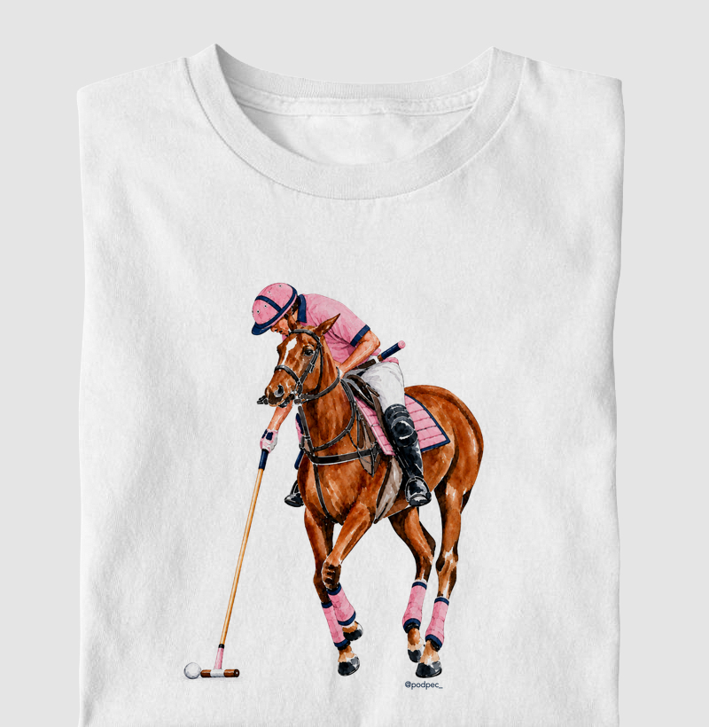 Polo - Pink&Blue - Camiseta Infantil