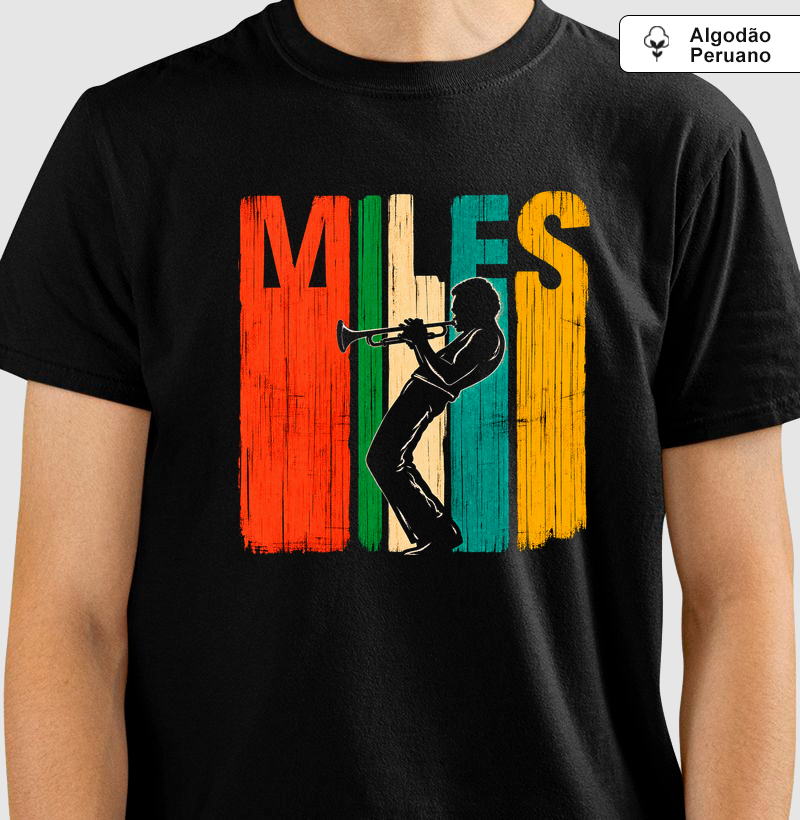 Camiseta Retro Miles Davis Festival Jazz Algodão Tanguis Nobre