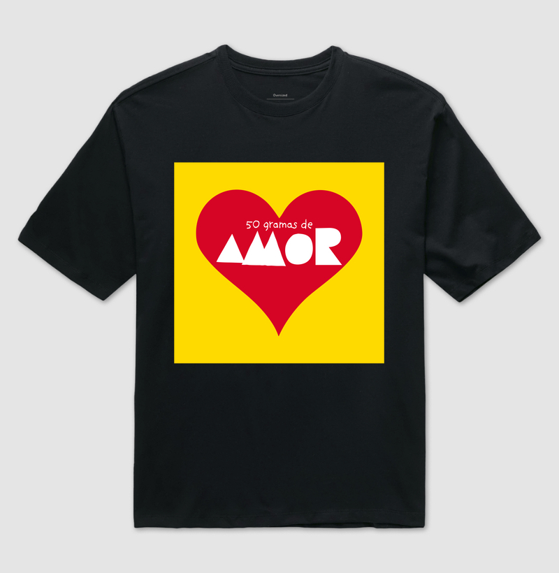 Camiseta Oversized Frevo - 50 gramas de Amor