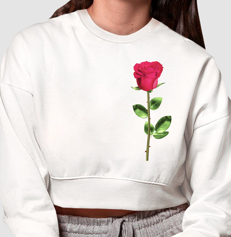 Coleção flores - Rosa no peito