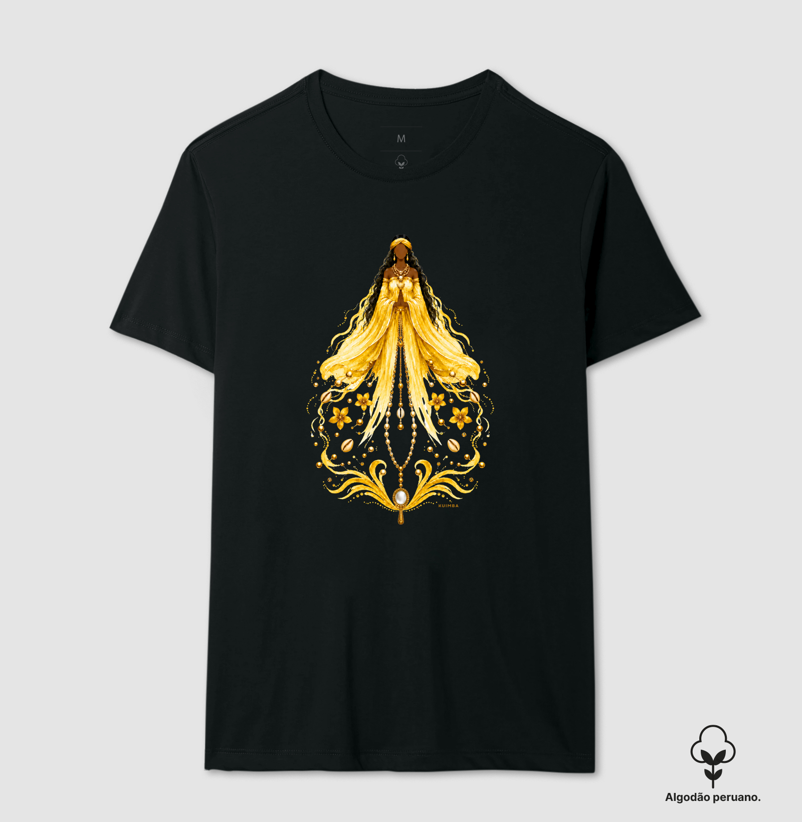 Traços de Oxum - Camiseta Algodão Peruano