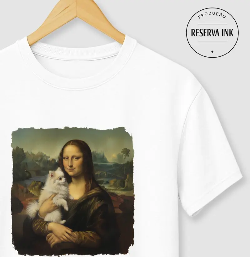 Pomerânia com a Mona Lisa