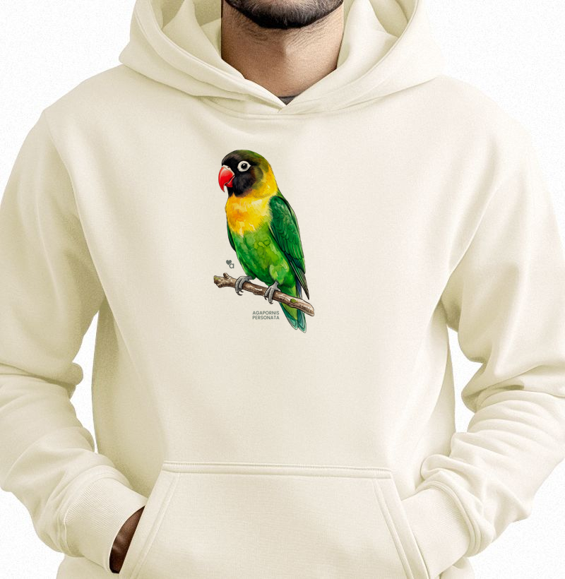 Aves - Agapornis Personata - Moletom Hoodie