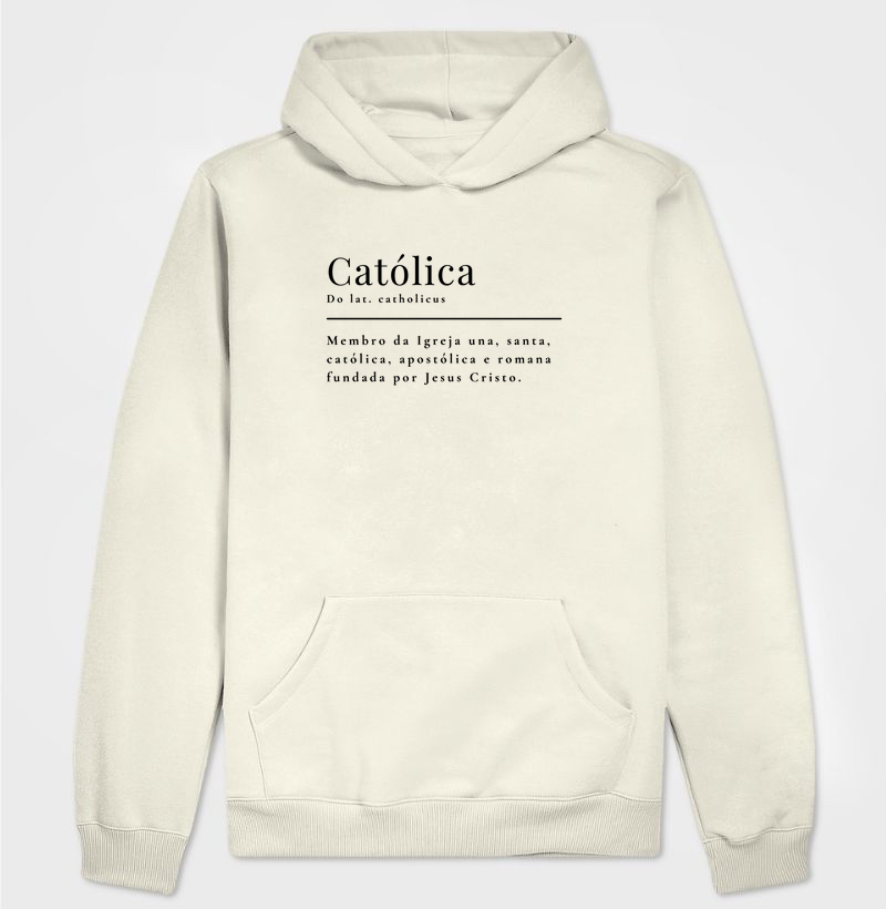 Católica - Dicionário - Moletom Com Capuz