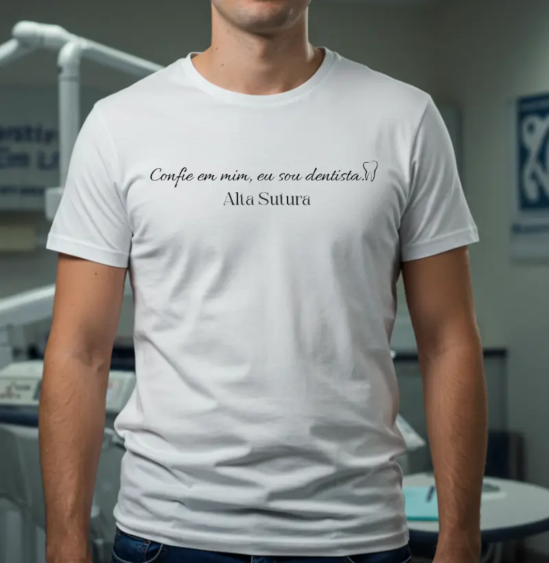 Camiseta Unissex 100% Algodão - Confia em mim