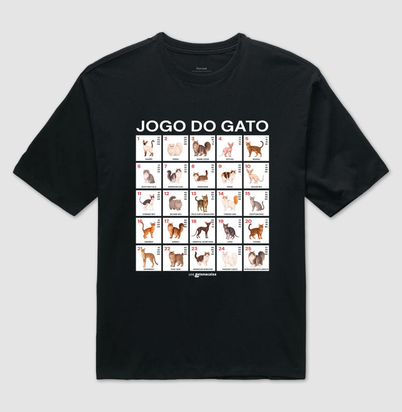 Jogo do Gato - Camiseta Oversized
