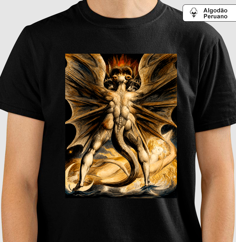 Camiseta William Blake Great Red Dragon | Fine Art Premium