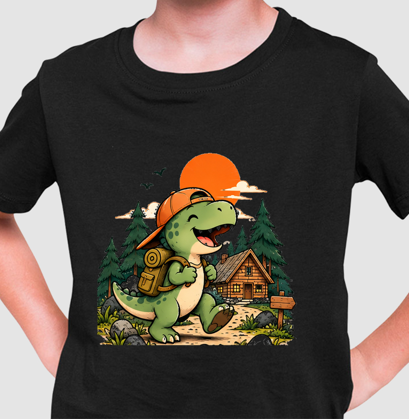 Camiseta Infantil | Dinossauro Aventureiro