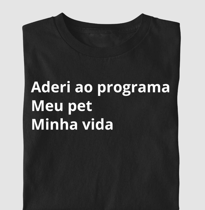 Camiseta programa pet