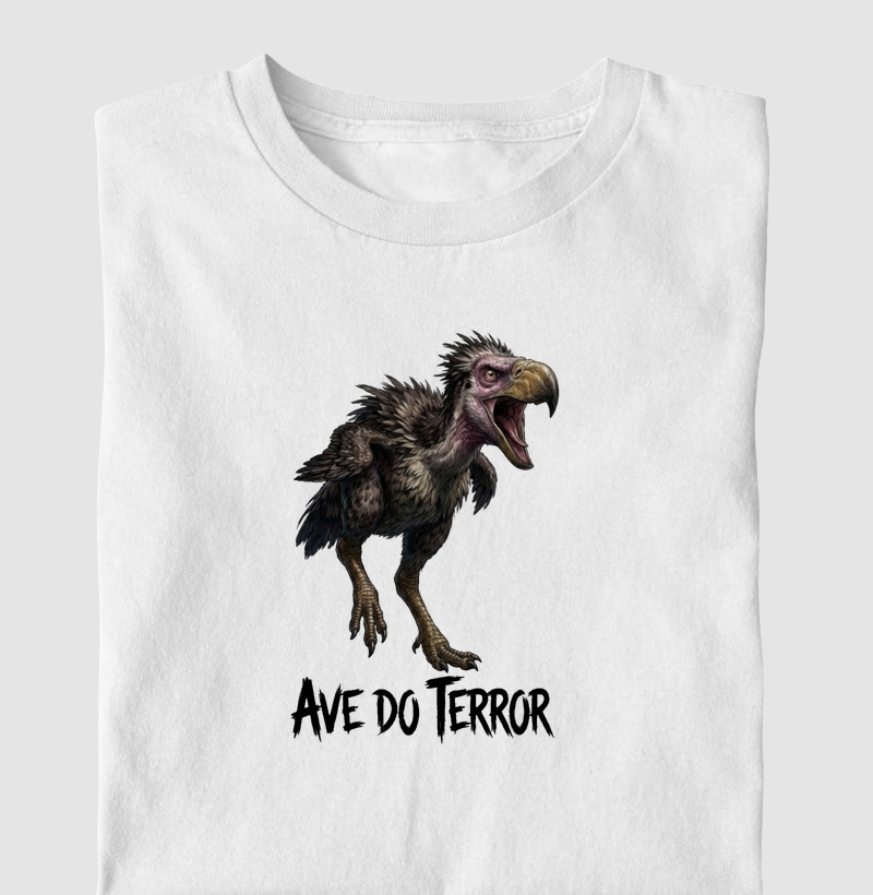  Camiseta Dinossauro Ave Terror Ataque Algodão Premium Dinoloco 