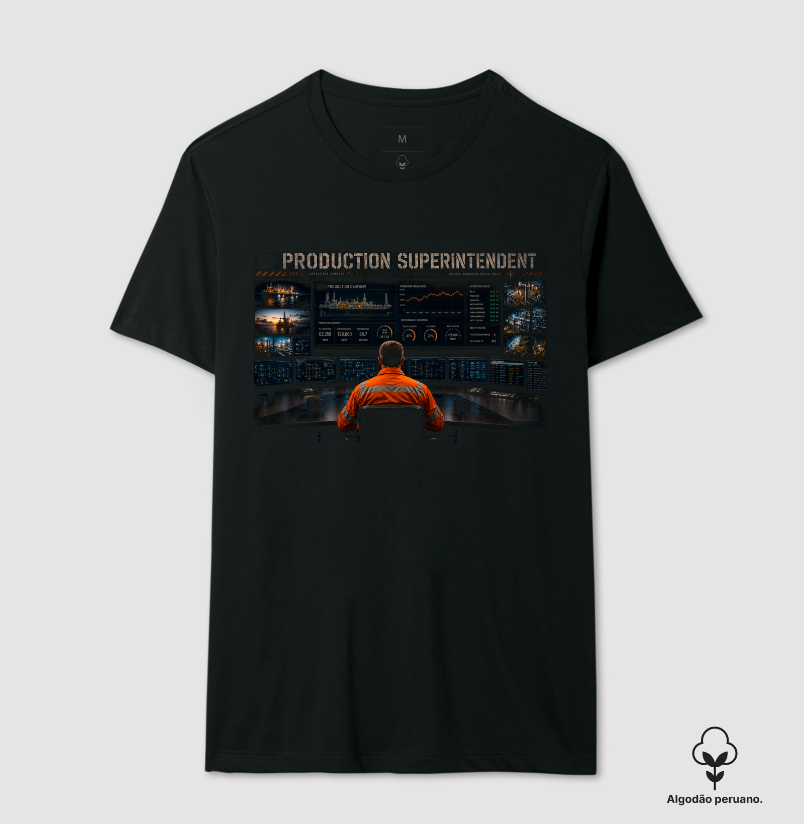 Production Superintendent - 3 - Camiseta Algodão Peruano