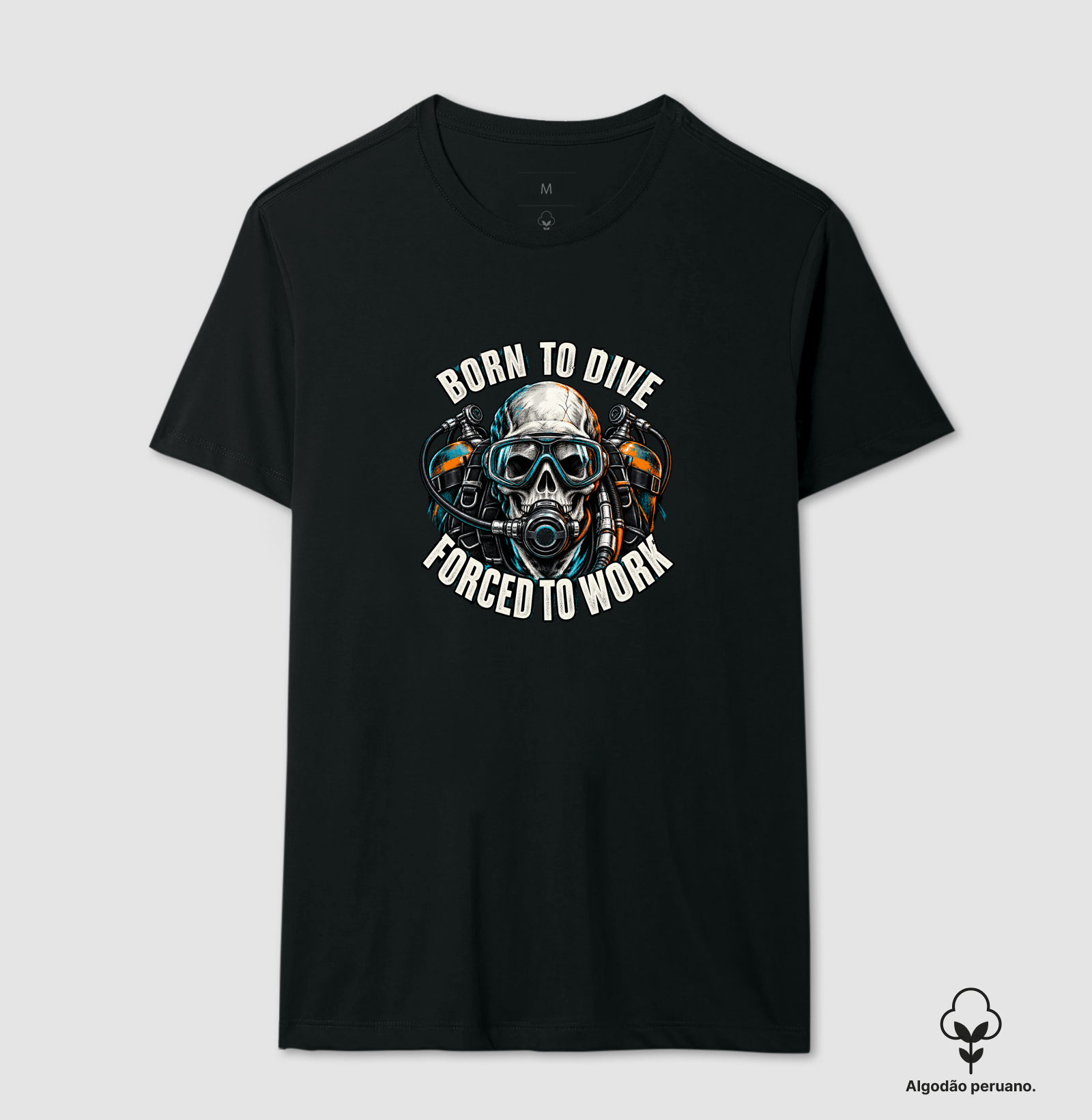 Born to Dive - Camiseta Algodão Peruano