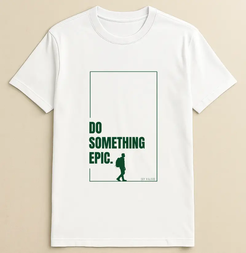 Camiseta Algodão Frase Épico