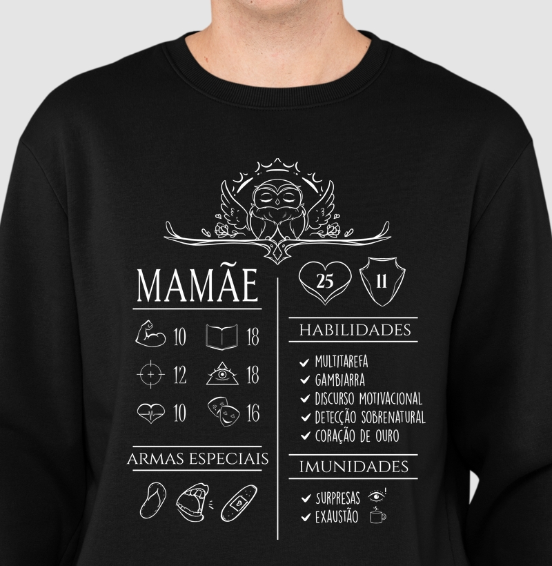 MAMÃE MOLETOM SUETER