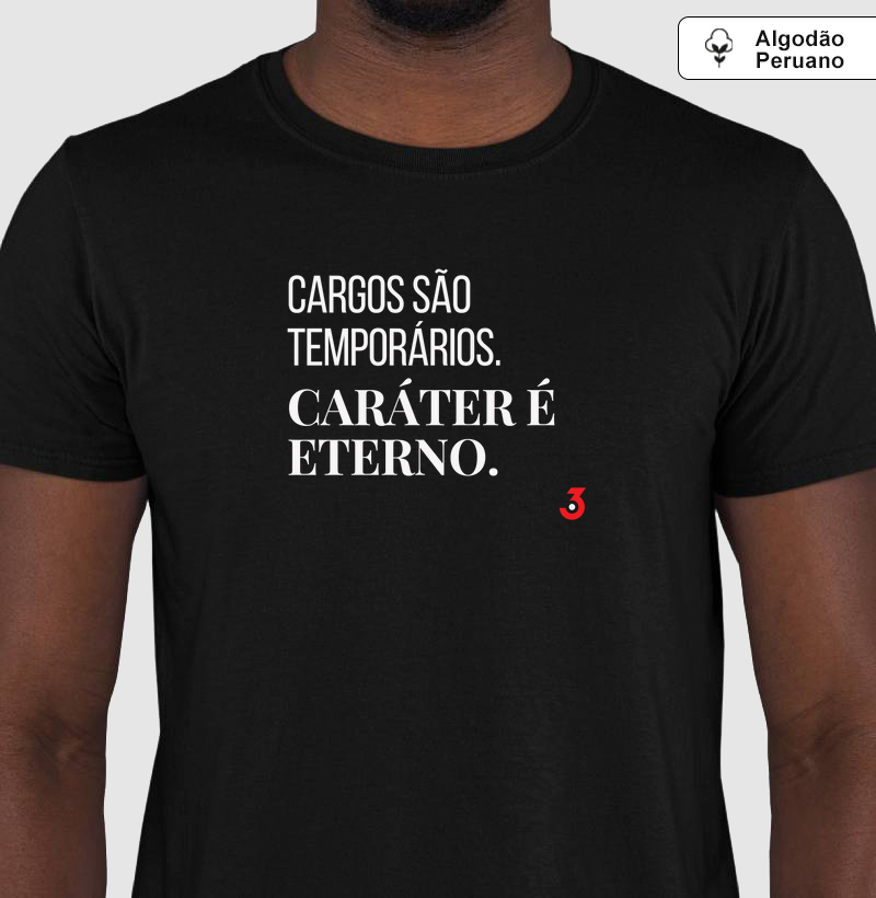 Camiseta 3Car Algodão Peruano Inspire Caráter Eterno