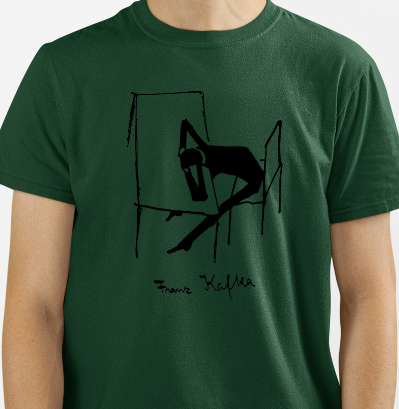 Camiseta Minimalista Escritor Franz Kafka
