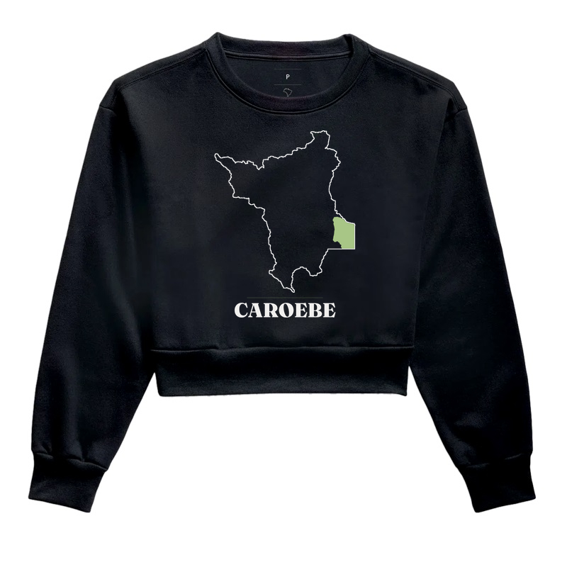 Caroebe | Traço RR - Cropped Moletom