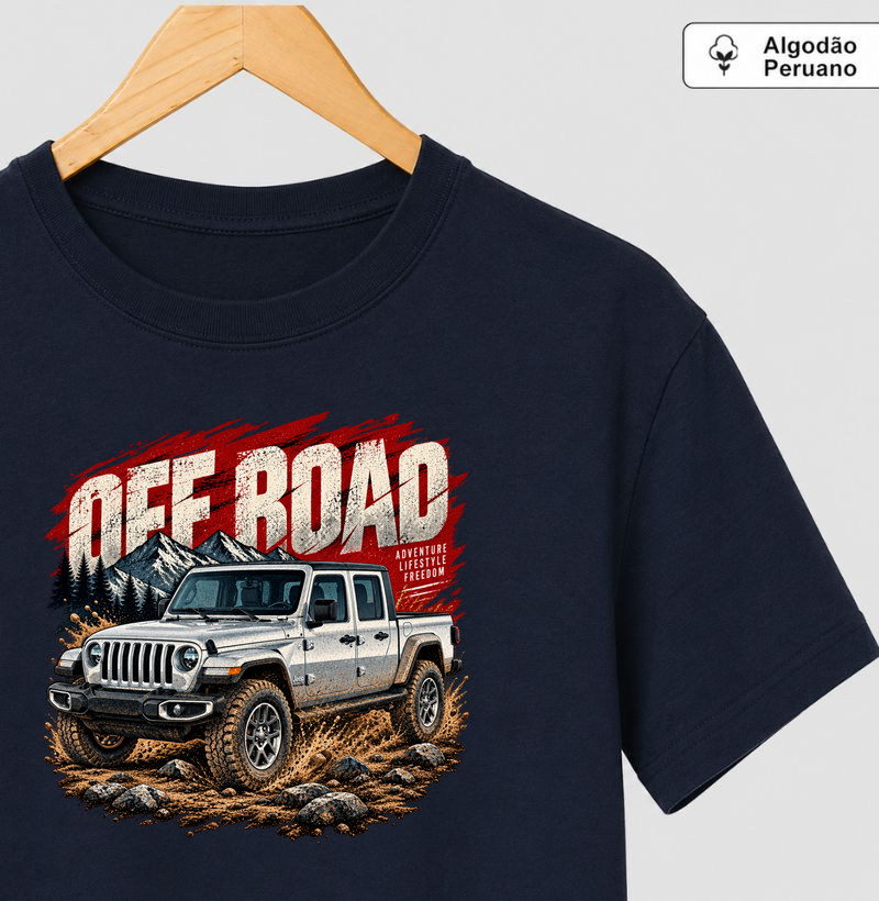 Jeep Gladiator - Offroad - Camiseta Algodão Peruano
