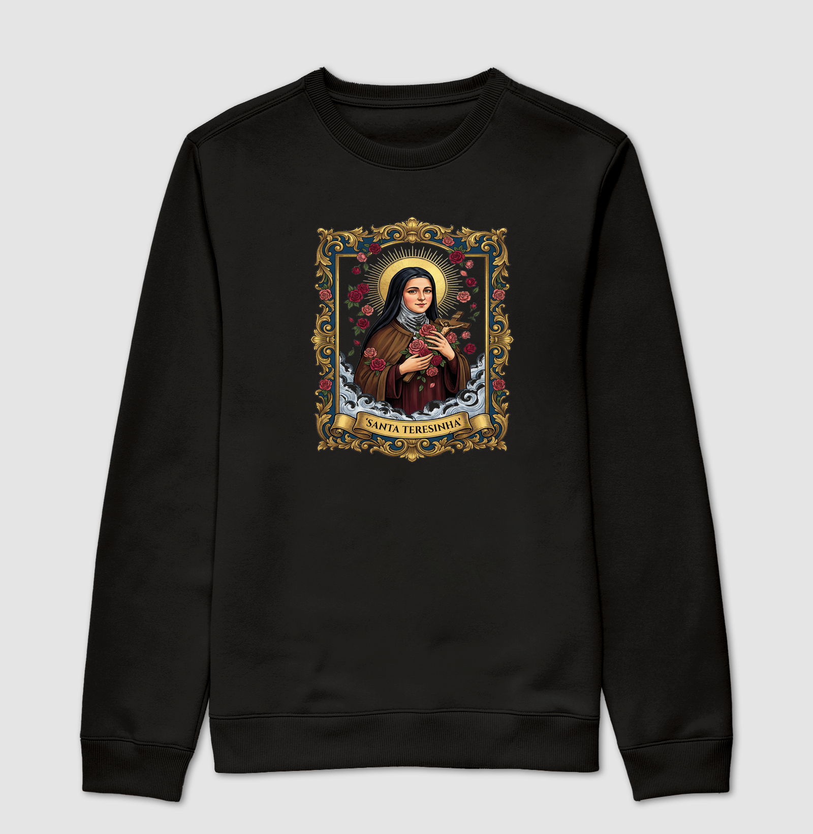 Santa Teresinha - Suéter Moletom