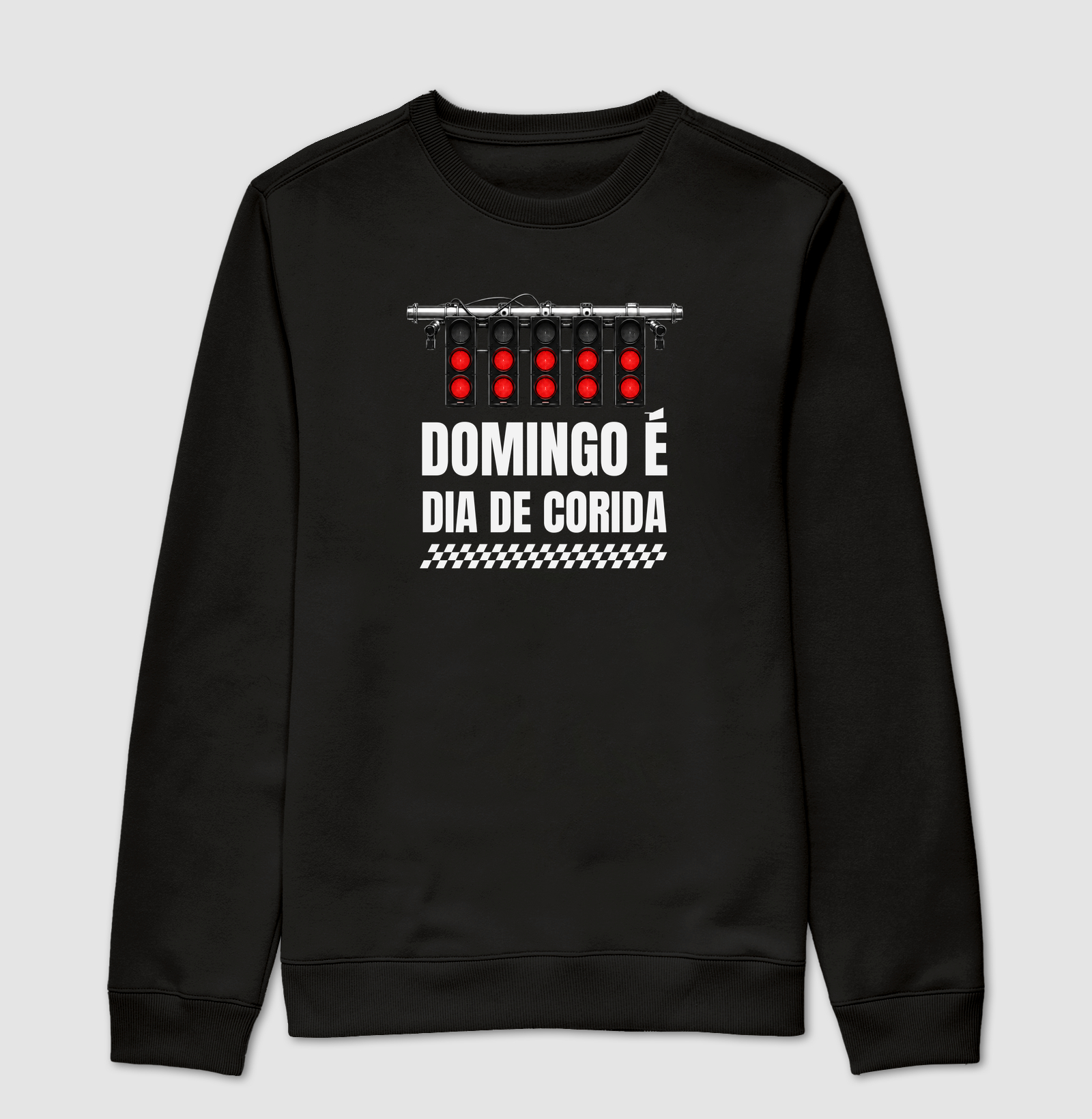 Domingo é dia de corrida - Suéter Moletom