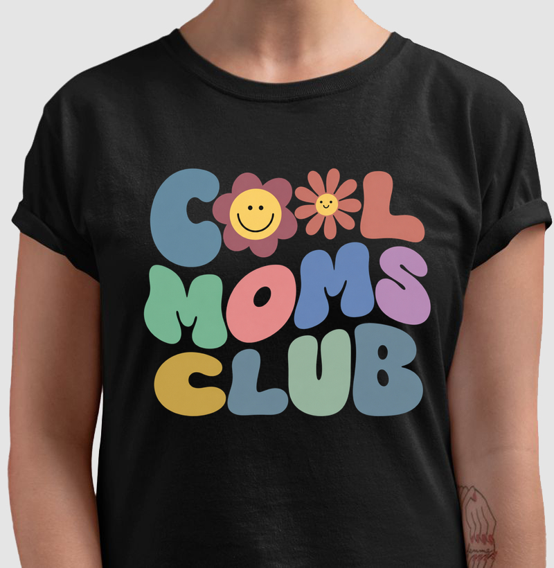 Camiseta Cool Moms Club (estampa G)