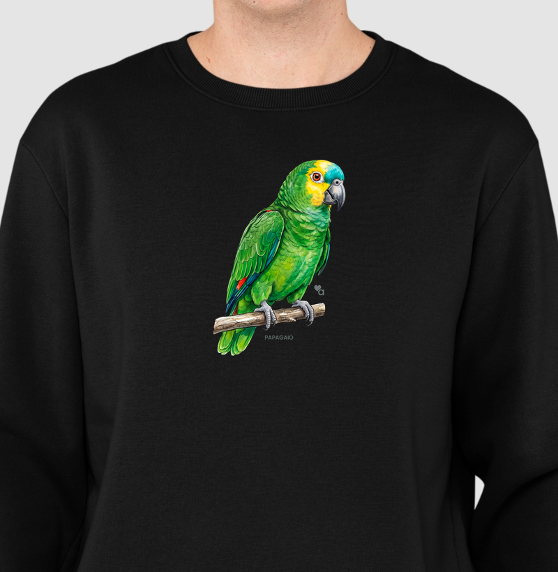 Aves - Papagaio - Moletom Suéter