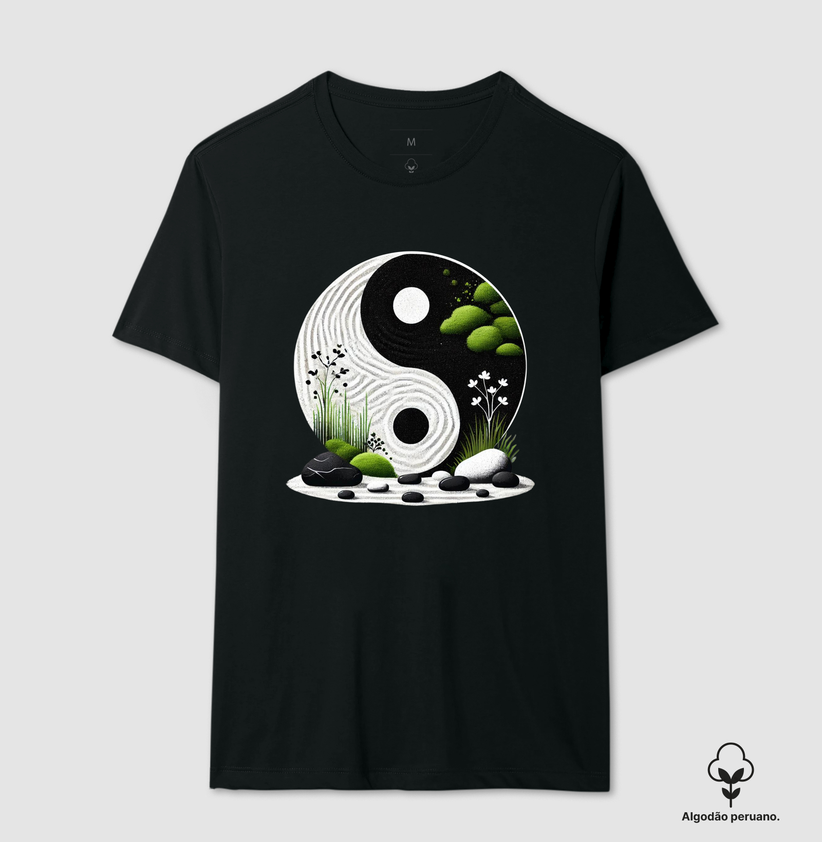 Yin Yang em Jardim Zen
