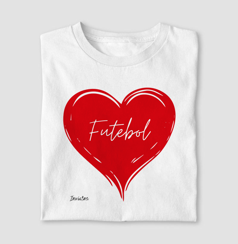 Camiseta Algodão Penteado - Futebol no Coração